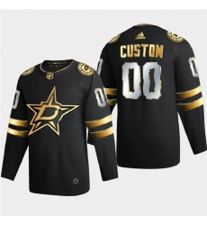 Dallas Stars Custom Men Women youth Adidas Black Golden Edition Limited Stitched NHL Jersey 