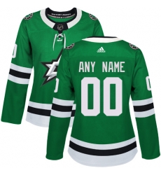 Men Women Youth Toddler Green Jersey - Customized Adidas Dallas Stars Home  II