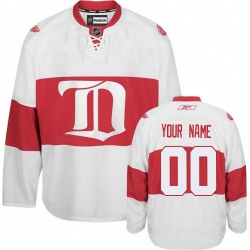 Men Women Youth Toddler White Jersey - Customized Reebok Detroit Red Wings Third Winter Classic