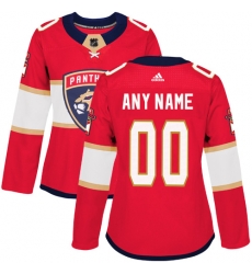 Men Women Youth Toddler Red Jersey - Customized Adidas Florida Panthers Home  II