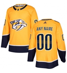 Men Women Youth Toddler Gold Jersey - Customized Adidas Nashville Predators Home