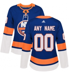 Men Women Youth Toddler Royal Blue Jersey - Customized Adidas New York Islanders Home  II