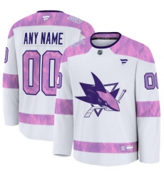 Men Women Youth San Jose Sharks Fanatics 2024 Hockey Fights Cancer Custom Practice Jersey White Men Women Youth San Jose Sharks Fanatics 2024 Hockey Fights Cancer Custom Practice Jersey White