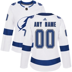 Men Women Youth Toddler White Jersey - Customized Adidas Tampa Bay Lightning Away  II