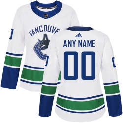 Men Women Youth Toddler White Jersey - Customized Adidas Vancouver Canucks Away  II