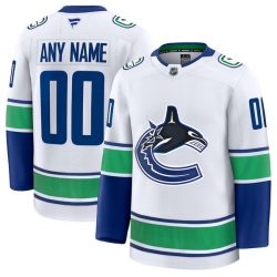 Men Women Youth Vancouver Canucks Fanatics White Away Premium Custom Jersey
