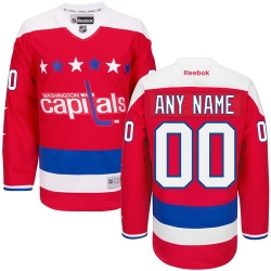 Men Women Youth Toddler Red Jersey - Customized Reebok Washington Capitals Third  II