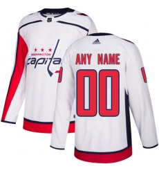 Men Women Youth Toddler Youth White Jersey - Customized Adidas Washington Capitals Away