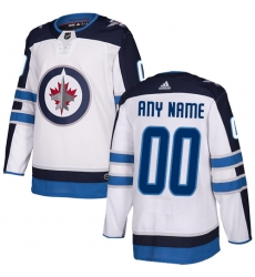 Men Women Youth Toddler Youth White Jersey - Customized Adidas Winnipeg Jets Away