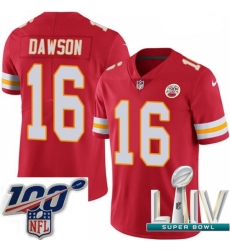 2020 Super Bowl LIV Youth Nike Kansas City Chiefs #16 Len Dawson Red Team Color Vapor Untouchable Limited Player NFL Jersey