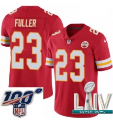 2020 Super Bowl LIV Youth Nike Kansas City Chiefs #23 Kendall Fuller Red Team Color Vapor Untouchable Limited Player NFL Jersey