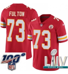 2020 Super Bowl LIV Youth Nike Kansas City Chiefs #73 Zach Fulton Red Team Color Vapor Untouchable Limited Player NFL Jersey