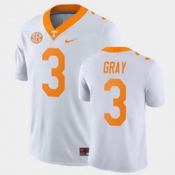 Men Tennessee Volunteers Eric Gray Game White College Football Jersey