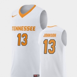 Men Tennessee Volunteers Jalen Johnson White Replica College Basketball Jersey