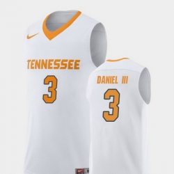 Men Tennessee Volunteers James Daniel Iii White Replica College Basketball Jersey