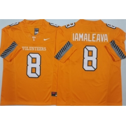 Men Tennessee Volunteers Orange #8 Nico IAMALEAVA White F U S E Stitched NCAA Jersey Men Tennessee Volunteers Orange #8 Nico IAMALEAVA White F U S E Stitched NCAA Jersey