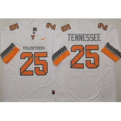 Men Tennessee Volunteers White #25 Anthracite Tennessee White F U S E Stitched NCAA Jersey Men Tennessee Volunteers White #25 Anthracite Tennessee White F U S E Stitched NCAA Jersey