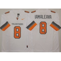 Men Tennessee Volunteers White #8 Nico IAMALEAVA White F U S E Stitched NCAA Jersey Men Tennessee Volunteers White #8 Nico IAMALEAVA White F U S E Stitched NCAA Jersey