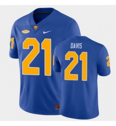 Men Pitt Panthers A.J. Davis College Football Royal Game Jersey