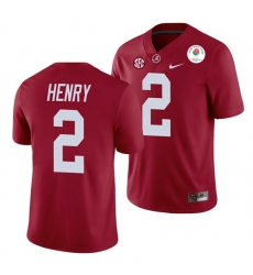 Alabama Crimson Tide Derrick Henry Crimson 2021 Rose Bowl College Football Jersey