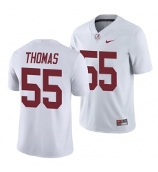 Alabama Crimson Tide Derrick Thomas White College Football Men's Game Jersey