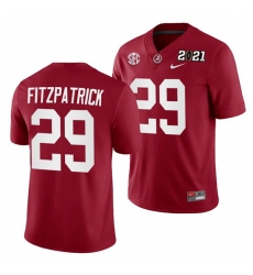 Alabama Crimson Tide Minkah Fitzpatrick Crimson 2021 Rose Bowl Champions College Football Playoff College Football Playoff Jersey