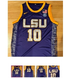 Men Angel Reese LSU Tigers Purple Angel Reese Jersey