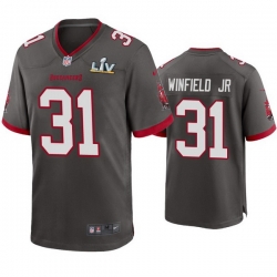 Men Antoine Winfield Jr. Buccaneers Pewter Super Bowl Lv Game Jersey