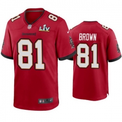 Men Antonio Brown Buccaneers Red Super Bowl Lv Game Jersey