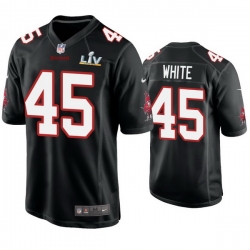 Men Devin White Buccaneers Black Super Bowl Lv Game Fashion Jersey