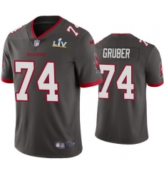 Men Paul Gruber Buccaneers Pewter Super Bowl Lv Vapor Limited Jersey