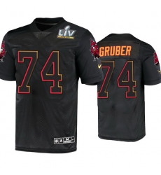 Men Paul Gruber Tampa Bay Buccaneers Black Super Bowl Lv Jersey