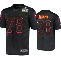 Men Tristan Wirfs Tampa Bay Buccaneers Black Super Bowl Lv Jersey