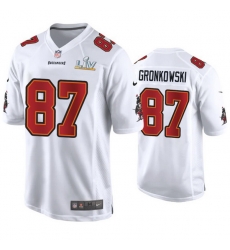 Rob Gronkowski Buccaneers White Super Bowl Lv Game Fashion Jersey