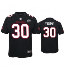 Youth Ke'Shawn Vaughn Buccaneers Black Super Bowl Lv Game Fashion Jersey