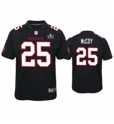 Youth Lesean Mccoy Buccaneers Black Super Bowl Lv Game Fashion Jersey