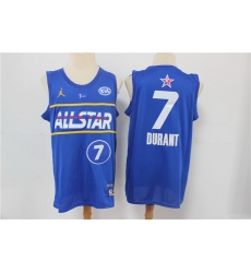 nets 7 KevinDurant 2021 All Star Game Blue Swingman Jersey