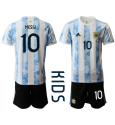 Kids Argentina Short Soccer Jerseys 028