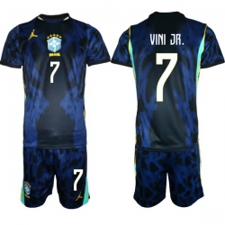 Youth Brazil 2026 FIFA World Cup Yellow Home Soccer Jersey MARQUINHOS #4 Green