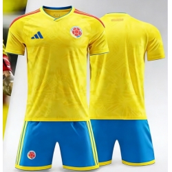 2026 FIFA World Cup Colombia Soccer Home Jersey Blank