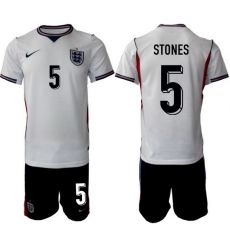 England FIFA World Cup 2026 White Soccer Jersey John Stones #5 England FIFA World Cup 2026 White Soccer Jersey John Stones #5