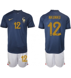 Men FIFA 2022 France Soccer Jersey 011