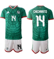 Mexicoa 2026 FIFA World Cup Soccer Jersey Green #14 CHICHARITO
