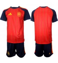 Spain 2026 FIFA World Cup Soccer Jersey Red BLANK