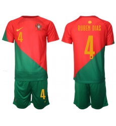 Men FIFA 2022 Portugal Soccer Red Jersey 100