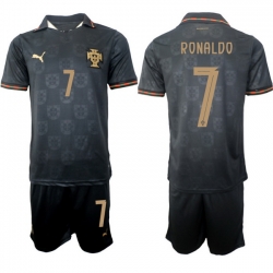 Portugal 2026 FIFA World Cup Soccer Jersey Black #7 RONALDO
