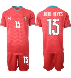 Portugal 2026 FIFA World Cup Soccer Jersey Red #15 JOAO NEVES Portugal 2026 FIFA World Cup Soccer Jersey Red #15 JOAO NEVES