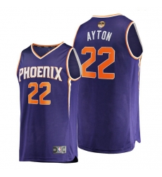 suns deandre ayton purple 2021 nba finals bound replica jersey