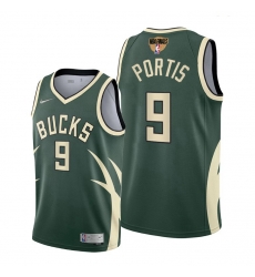 bucks bobby portis green 2021 nba playoffs jersey