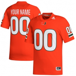 Miami hurricanes custom jersey Orange